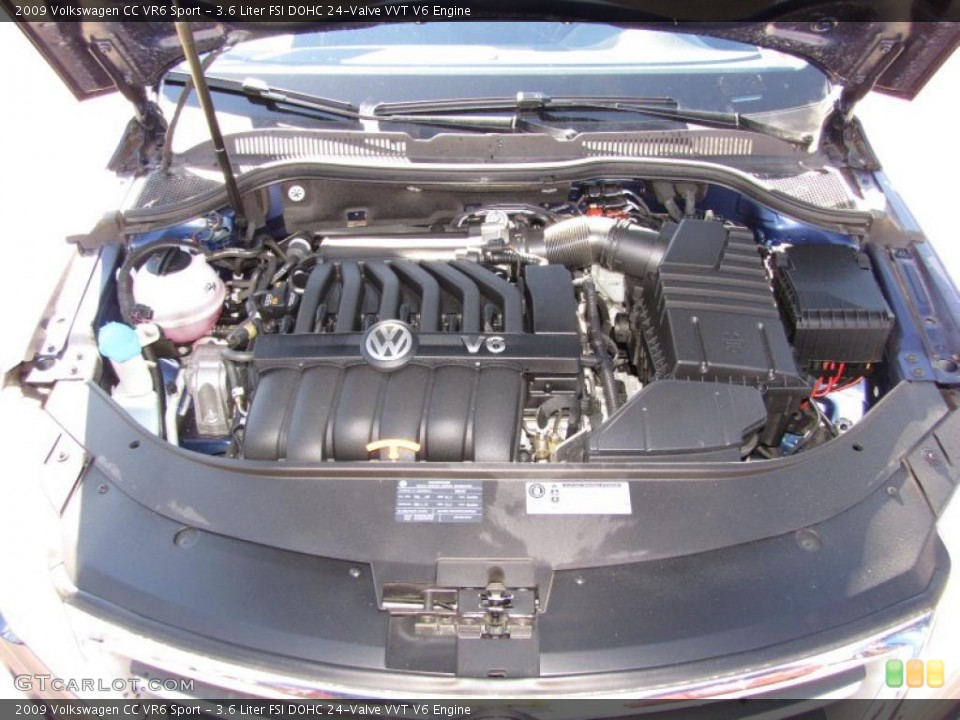3.6 Liter FSI DOHC 24-Valve VVT V6 Engine for the 2009 Volkswagen CC #45016382