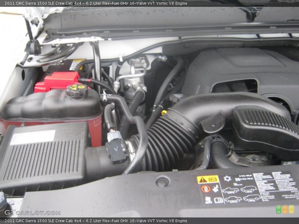6.2 Liter Flex-Fuel OHV 16-Valve VVT Vortec V8 Engine for the 2011 GMC Sierra 1500 #45017572