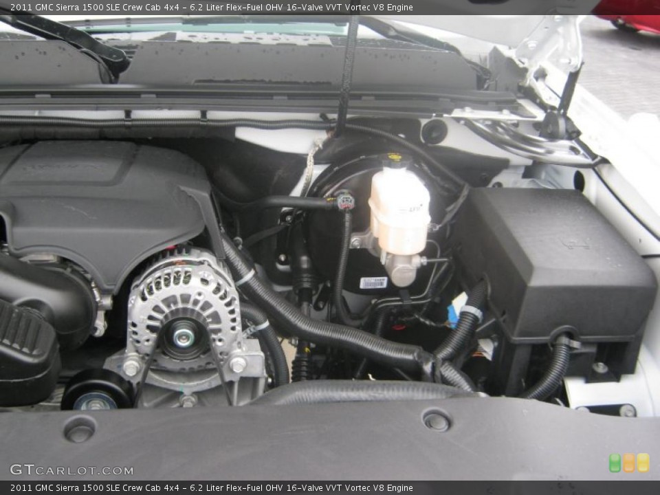 6.2 Liter Flex-Fuel OHV 16-Valve VVT Vortec V8 Engine for the 2011 GMC Sierra 1500 #45017576