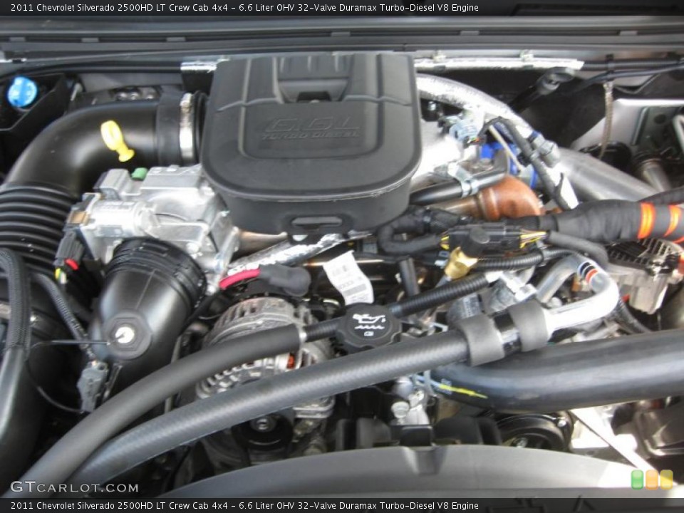 6.6 Liter OHV 32-Valve Duramax Turbo-Diesel V8 Engine for the 2011 Chevrolet Silverado 2500HD #45017796