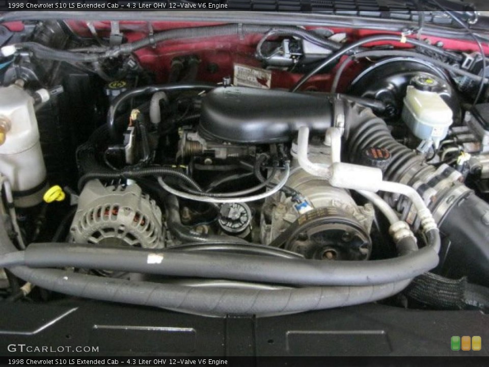 4.3 Liter OHV 12-Valve V6 Engine for the 1998 Chevrolet S10 #45051885