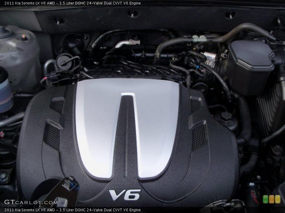 3.5 Liter DOHC 24-Valve Dual CVVT V6 Engine for the 2011 Kia Sorento #45053596