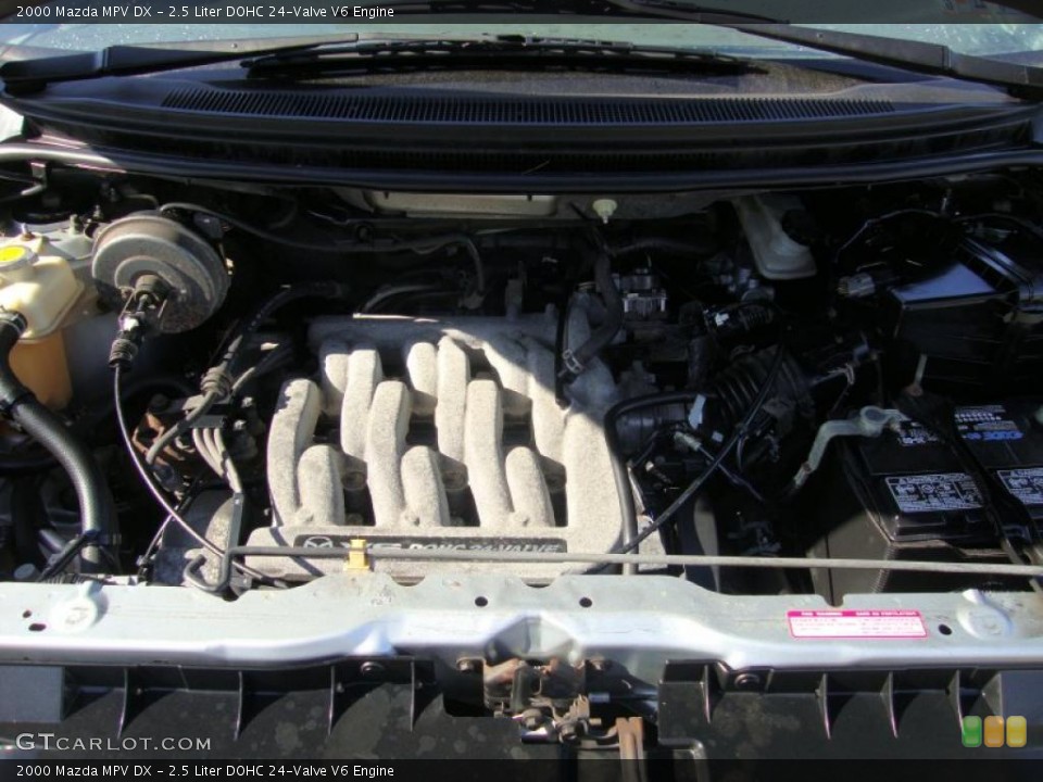 2.5 Liter DOHC 24-Valve V6 2000 Mazda MPV Engine