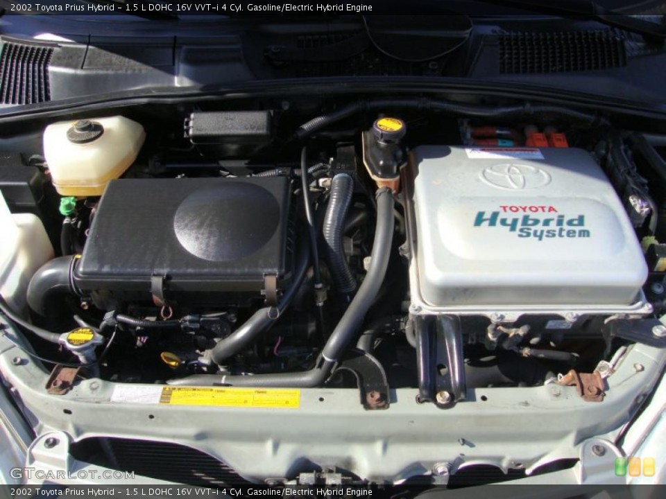 1.5 L DOHC 16V VVT-i 4 Cyl. Gasoline/Electric Hybrid 2002 Toyota Prius Engine