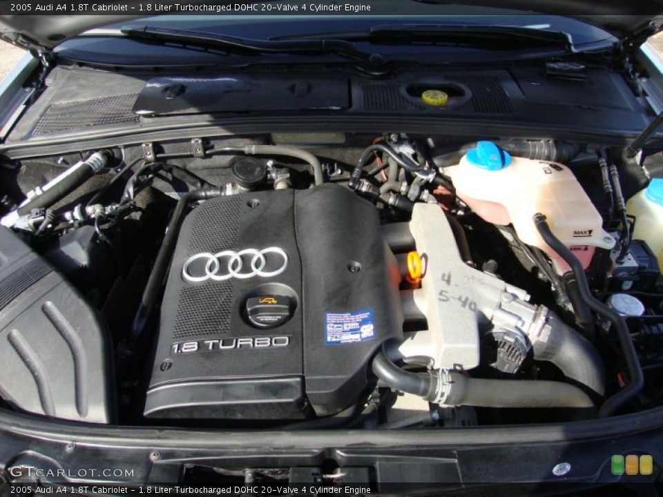 1.8 Liter Turbocharged DOHC 20-Valve 4 Cylinder Engine for the 2005 Audi A4 #45071549