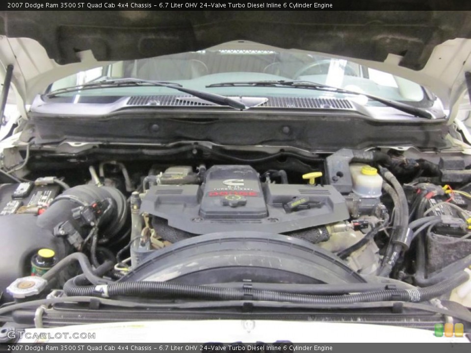6.7 Liter OHV 24-Valve Turbo Diesel Inline 6 Cylinder Engine for the 2007 Dodge Ram 3500 #45084362
