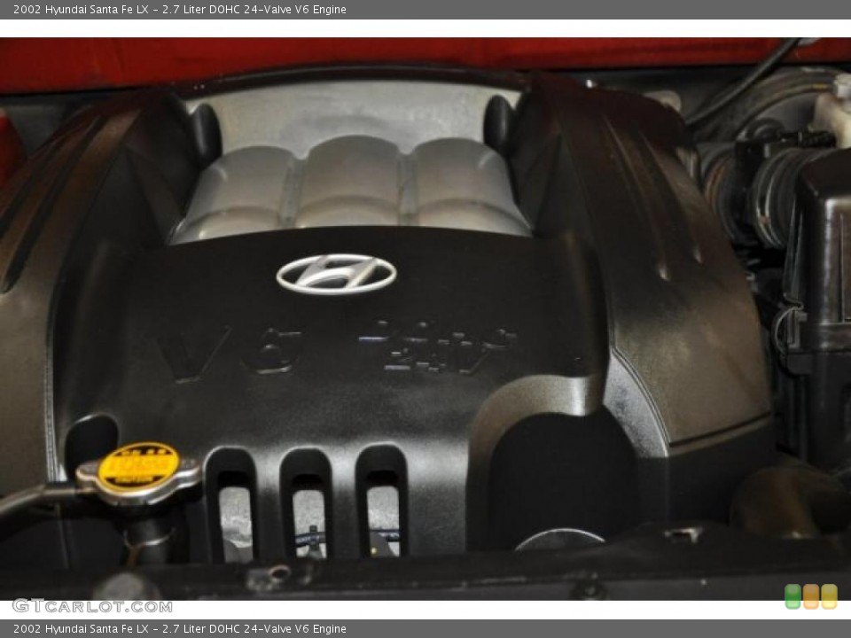 2.7 Liter DOHC 24-Valve V6 Engine for the 2002 Hyundai Santa Fe #45086701