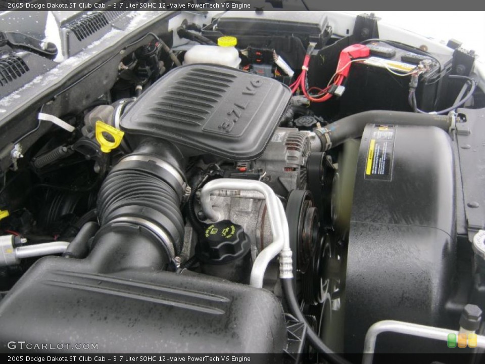 3.7 Liter SOHC 12-Valve PowerTech V6 Engine for the 2005 Dodge Dakota #45088461
