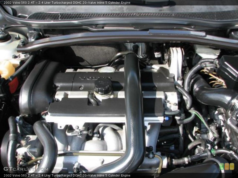 2.4 Liter Turbocharged DOHC 20-Valve Inline 5 Cylinder Engine for the 2002 Volvo S60 #45097614