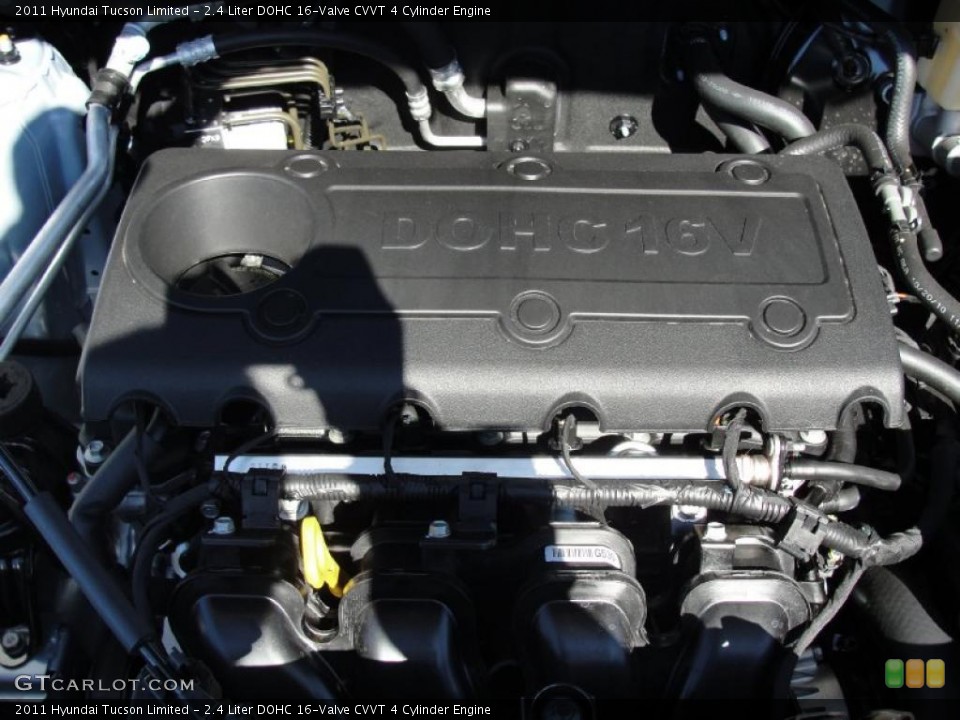 2.4 Liter DOHC 16-Valve CVVT 4 Cylinder Engine for the 2011 Hyundai Tucson #45098582