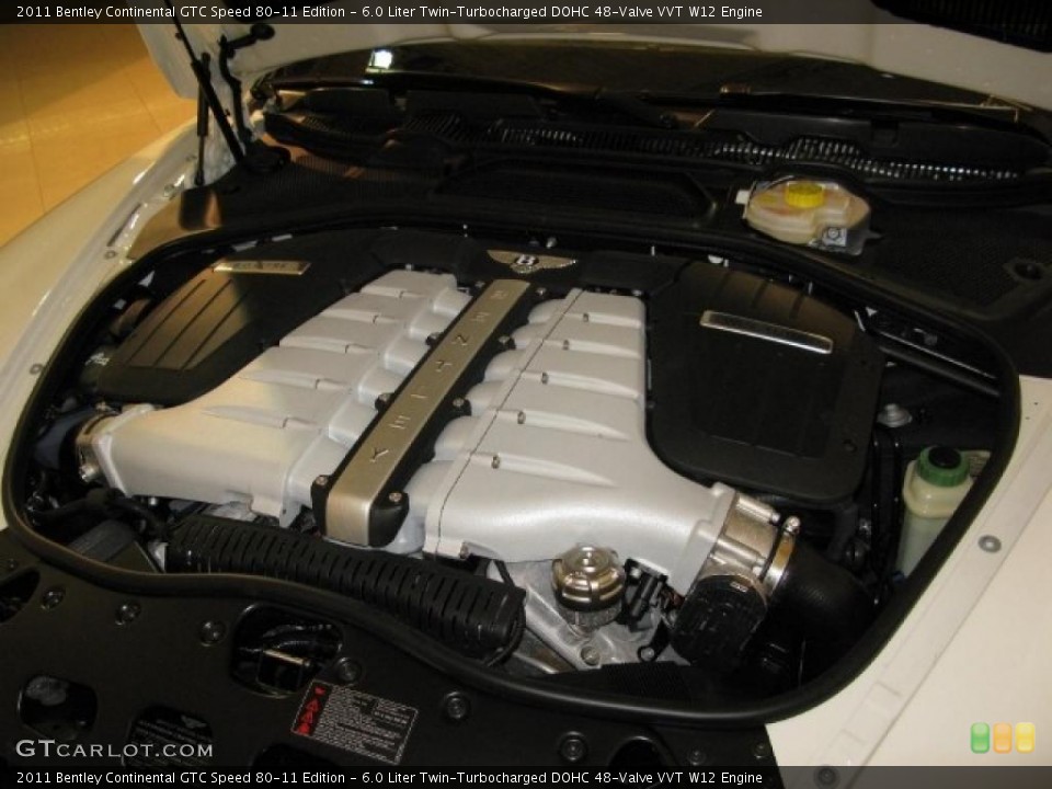 6.0 Liter Twin-Turbocharged DOHC 48-Valve VVT W12 Engine for the 2011 Bentley Continental GTC #45106872