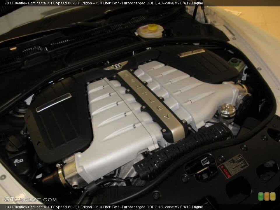 6.0 Liter Twin-Turbocharged DOHC 48-Valve VVT W12 Engine for the 2011 Bentley Continental GTC #45106884