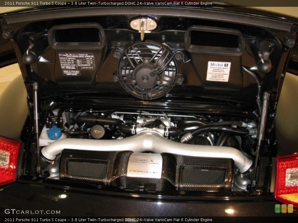 3.8 Liter Twin-Turbocharged DOHC 24-Valve VarioCam Flat 6 Cylinder Engine for the 2011 Porsche 911 #45107336