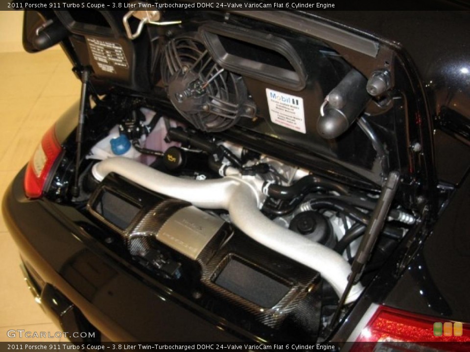 3.8 Liter Twin-Turbocharged DOHC 24-Valve VarioCam Flat 6 Cylinder Engine for the 2011 Porsche 911 #45107372