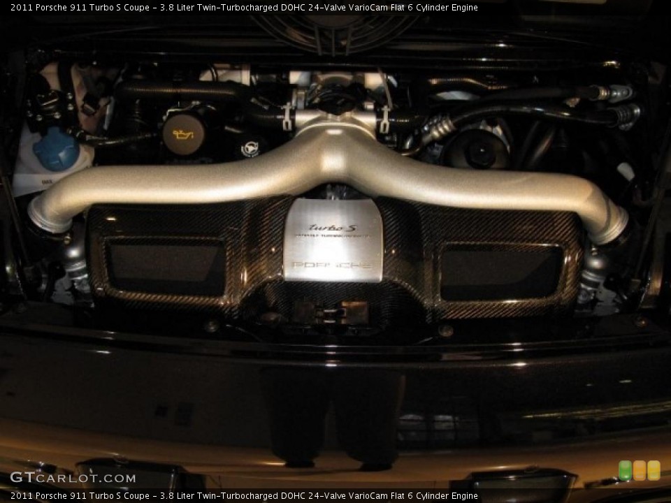 3.8 Liter Twin-Turbocharged DOHC 24-Valve VarioCam Flat 6 Cylinder Engine for the 2011 Porsche 911 #45107388