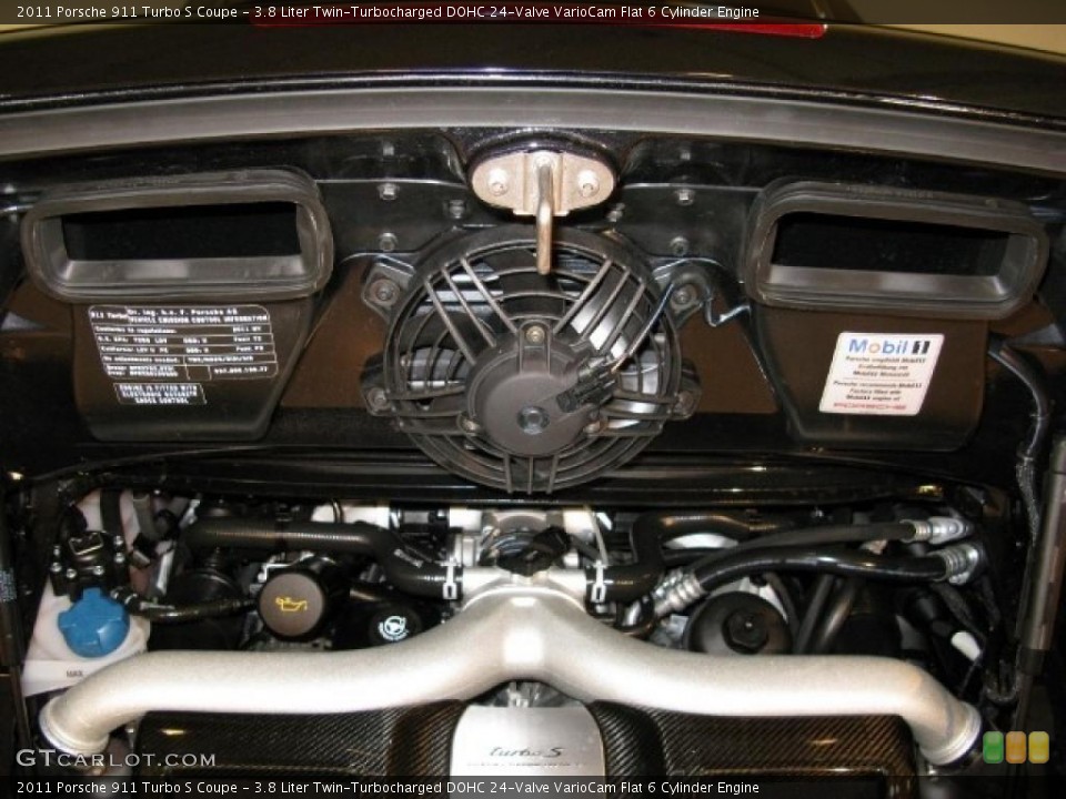 3.8 Liter Twin-Turbocharged DOHC 24-Valve VarioCam Flat 6 Cylinder Engine for the 2011 Porsche 911 #45107396