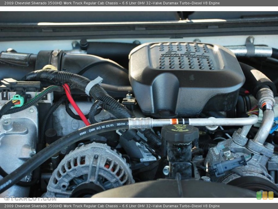 6.6 Liter OHV 32-Valve Duramax Turbo-Diesel V8 Engine for the 2009 Chevrolet Silverado 3500HD #45120618