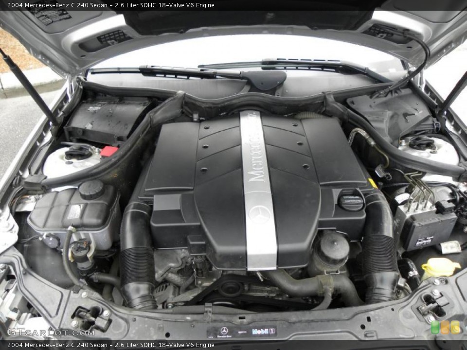 2.6 Liter SOHC 18-Valve V6 Engine for the 2004 Mercedes-Benz C #45125778