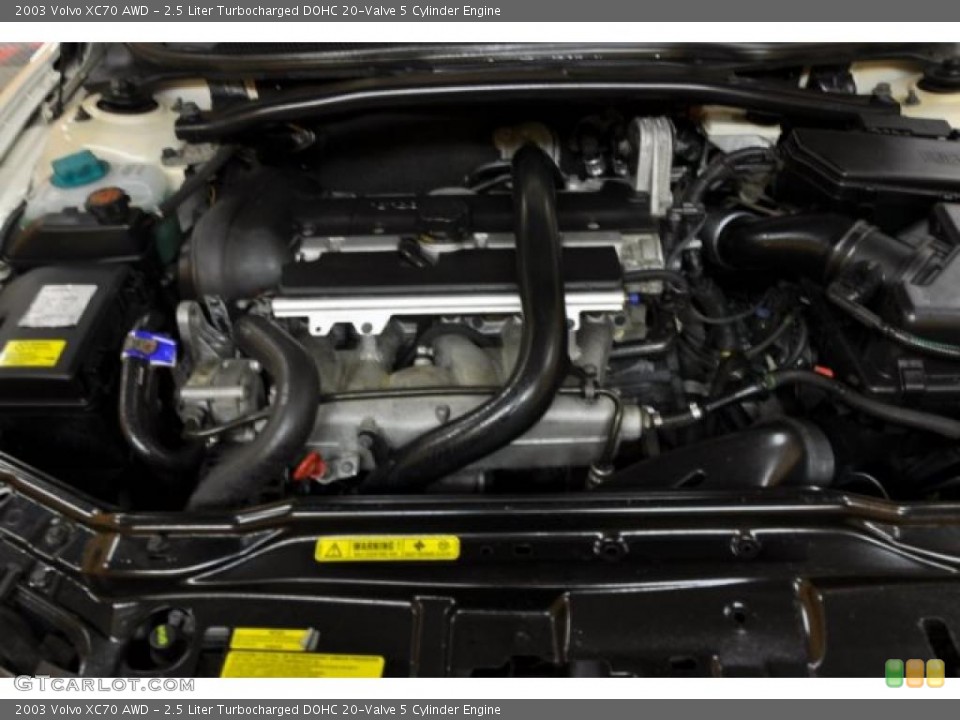 2.5 Liter Turbocharged DOHC 20-Valve 5 Cylinder Engine for the 2003 Volvo XC70 #45143883