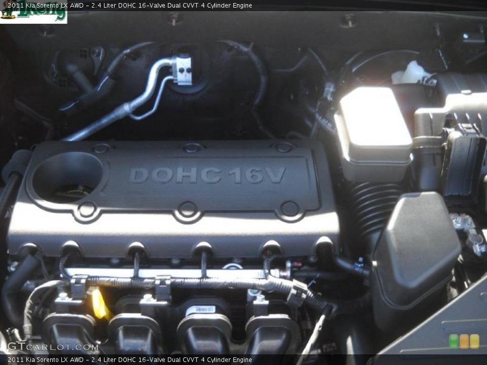2.4 Liter DOHC 16-Valve Dual CVVT 4 Cylinder Engine for the 2011 Kia Sorento #45145519