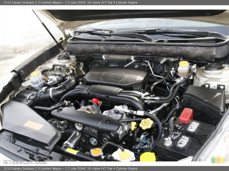 2.5 Liter DOHC 16-Valve VVT Flat 4 Cylinder Engine for the 2010 Subaru Outback #45178740
