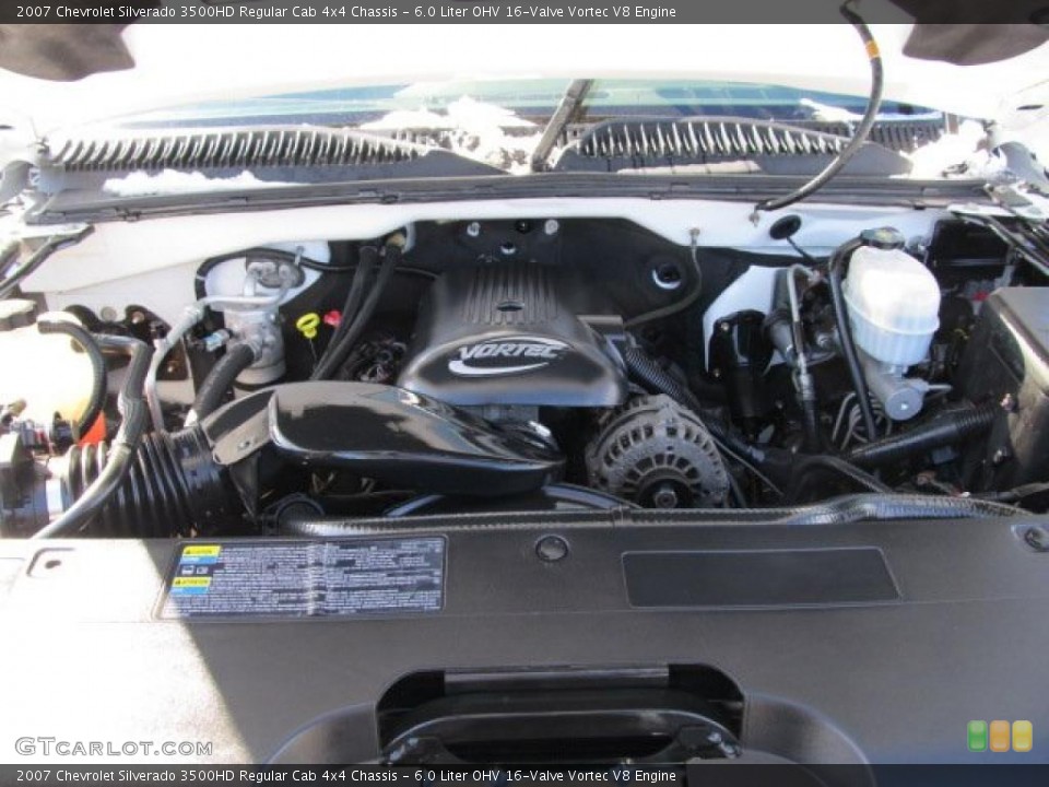 6.0 Liter OHV 16-Valve Vortec V8 Engine for the 2007 Chevrolet Silverado 3500HD #45192741