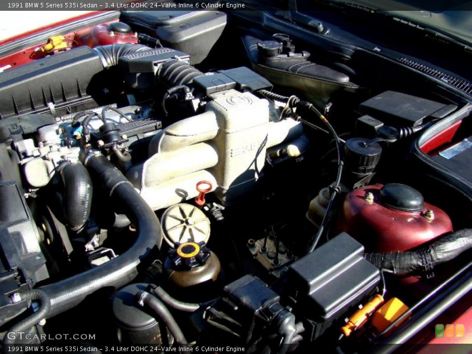 3.4 Liter DOHC 24-Valve Inline 6 Cylinder Engine for the 1991 BMW 5 Series #45195441