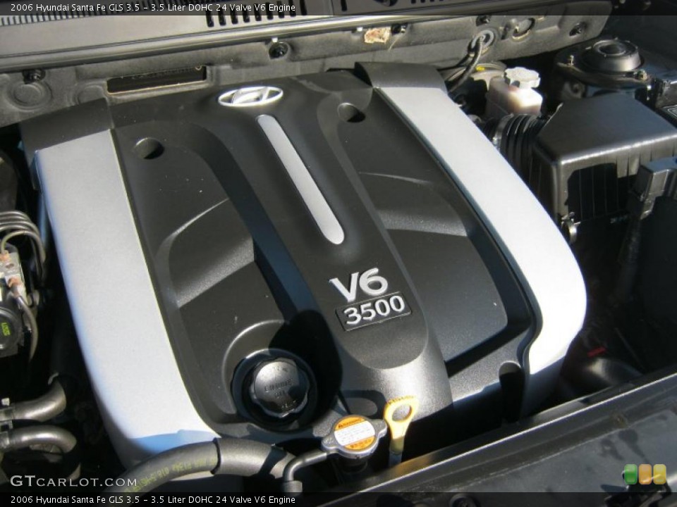 3.5 Liter DOHC 24 Valve V6 Engine for the 2006 Hyundai Santa Fe #45207333