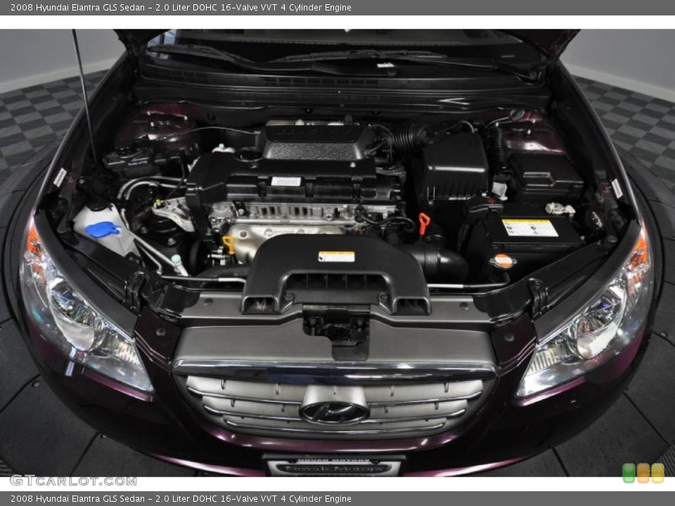 2.0 Liter DOHC 16-Valve VVT 4 Cylinder Engine for the 2008 Hyundai Elantra #45215957