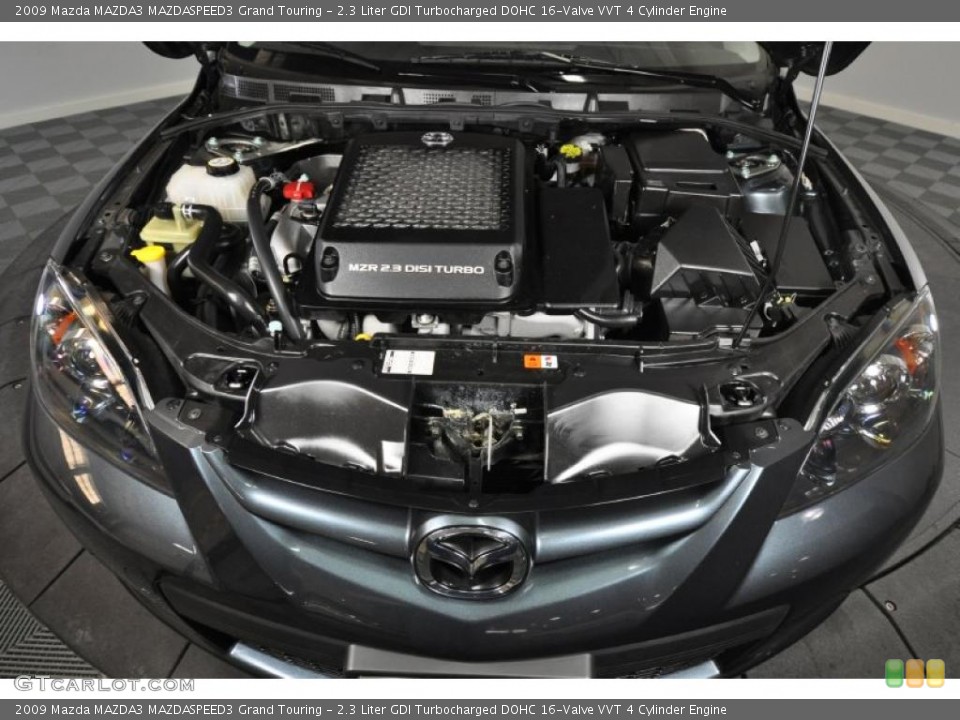 2.3 Liter GDI Turbocharged DOHC 16-Valve VVT 4 Cylinder 2009 Mazda MAZDA3 Engine
