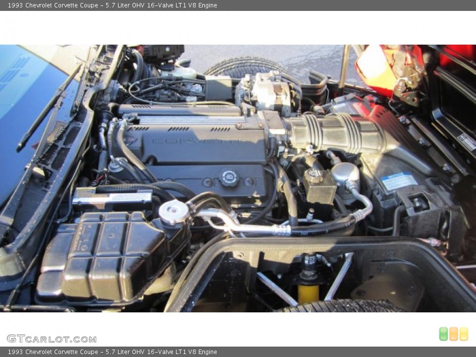 5.7 Liter OHV 16-Valve LT1 V8 Engine for the 1993 Chevrolet Corvette #45222779