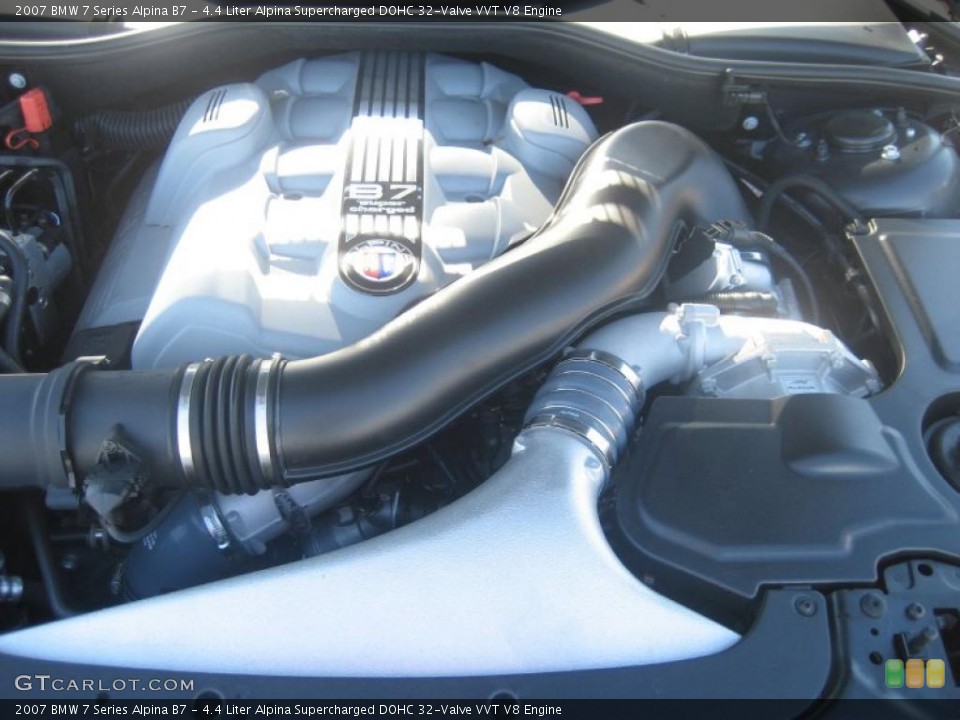 4.4 Liter Alpina Supercharged DOHC 32-Valve VVT V8 Engine for the 2007 BMW 7 Series #45227053
