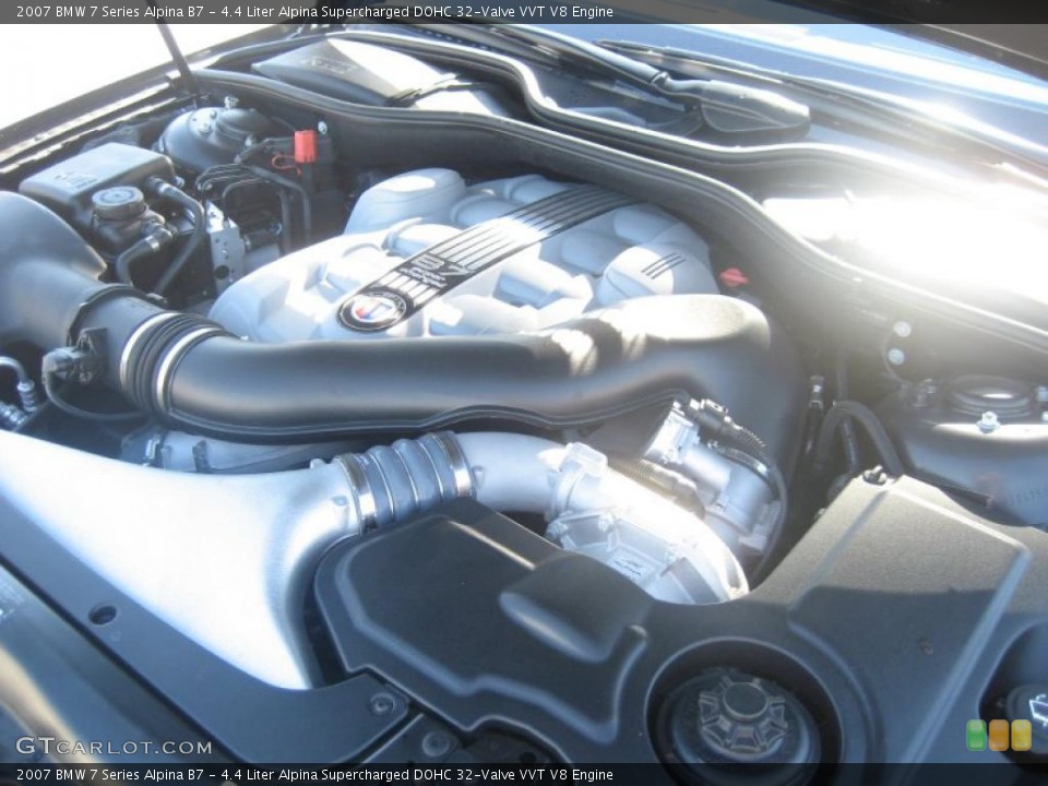 4.4 Liter Alpina Supercharged DOHC 32-Valve VVT V8 Engine for the 2007 BMW 7 Series #45227077