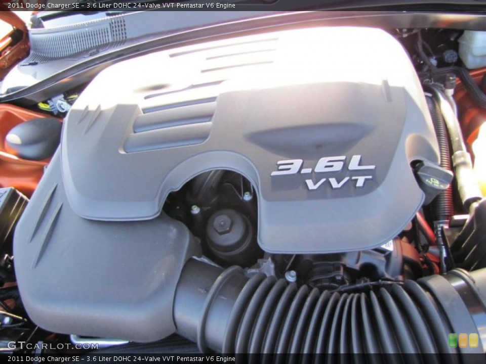 3.6 Liter DOHC 24-Valve VVT Pentastar V6 Engine for the 2011 Dodge Charger #45237577