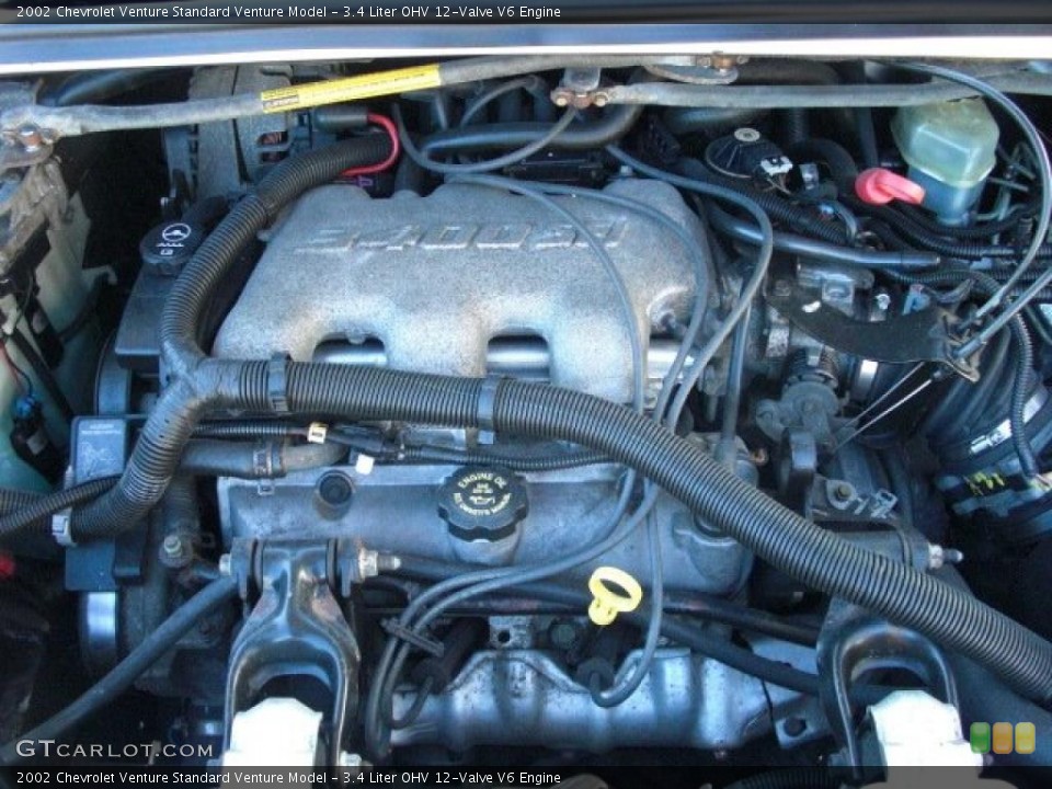 3.4 Liter OHV 12-Valve V6 Engine for the 2002 Chevrolet Venture #45245539