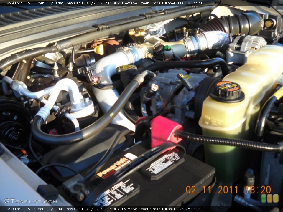 7.3 Liter OHV 16-Valve Power Stroke Turbo-Diesel V8 Engine for the 1999 Ford F350 Super Duty #45246708