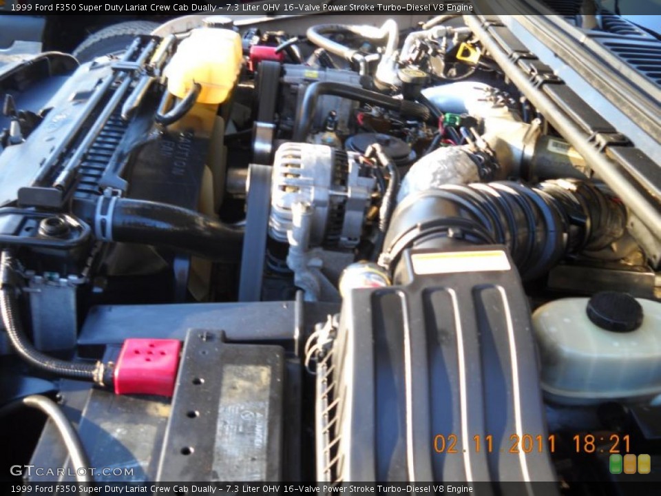 7.3 Liter OHV 16-Valve Power Stroke Turbo-Diesel V8 Engine for the 1999 Ford F350 Super Duty #45246728