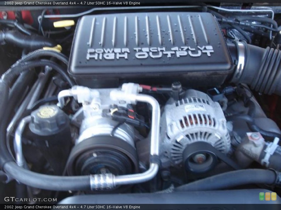 4.7 Liter SOHC 16-Valve V8 Engine for the 2002 Jeep Grand Cherokee #45255240