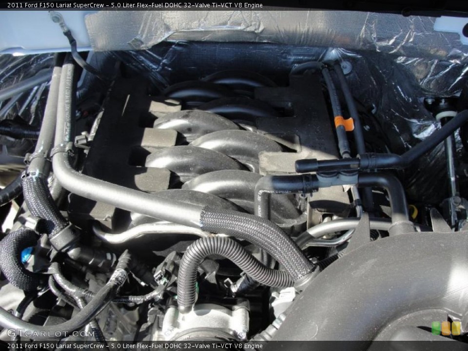 5.0 Liter Flex-Fuel DOHC 32-Valve Ti-VCT V8 Engine for the 2011 Ford F150 #45257360