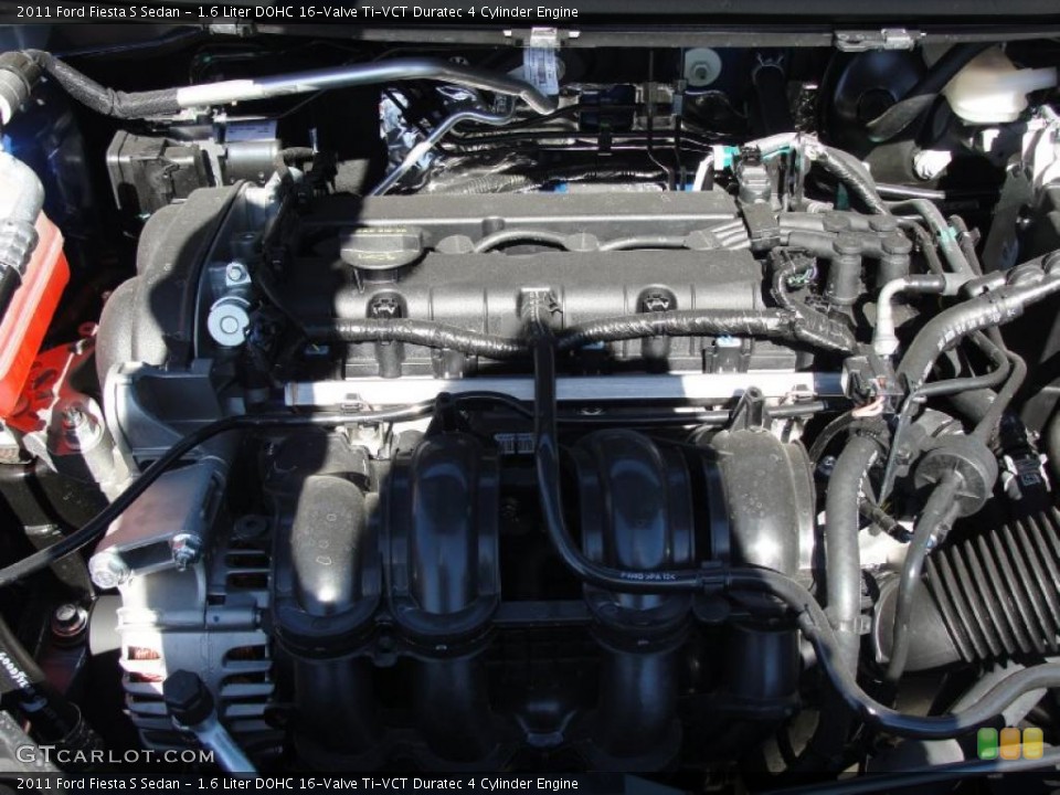1.6 Liter DOHC 16-Valve Ti-VCT Duratec 4 Cylinder Engine for the 2011 Ford Fiesta #45258155