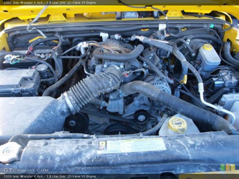 3.8 Liter OHV 12-Valve V6 Engine for the 2009 Jeep Wrangler #45258299