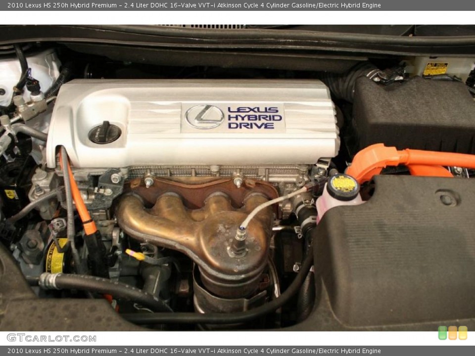 2.4 Liter DOHC 16-Valve VVT-i Atkinson Cycle 4 Cylinder Gasoline/Electric Hybrid Engine for the 2010 Lexus HS #45287299