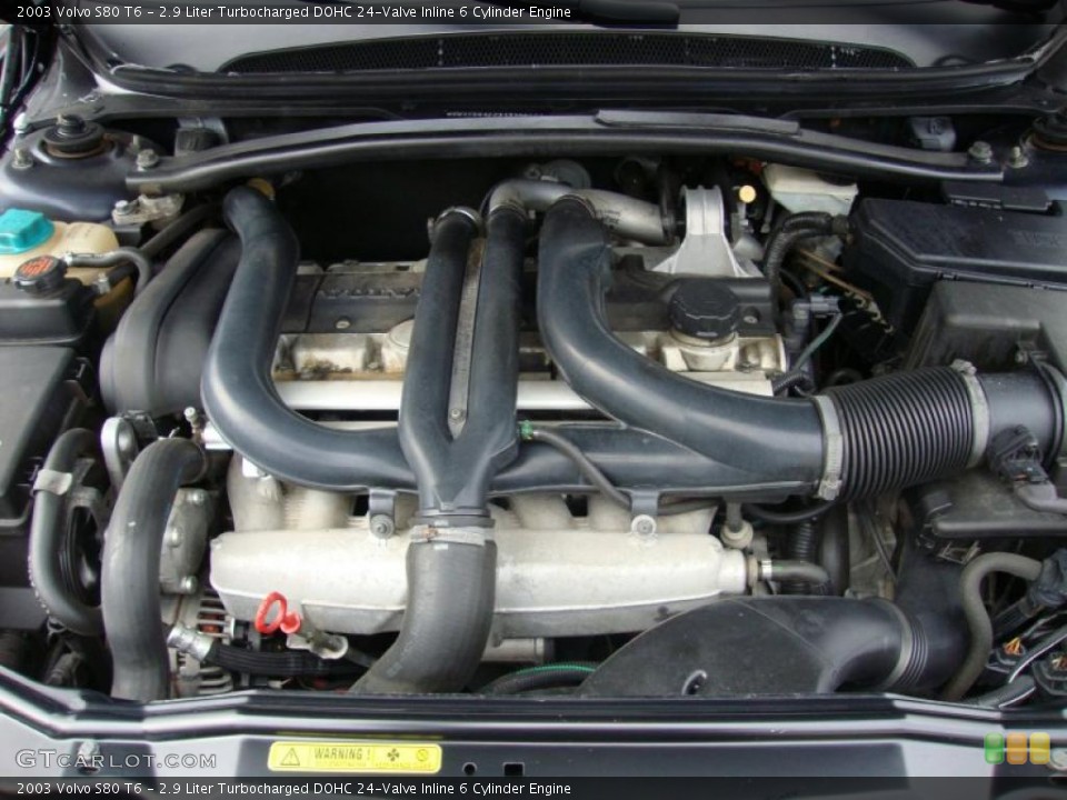 2.9 Liter Turbocharged DOHC 24-Valve Inline 6 Cylinder 2003 Volvo S80 Engine