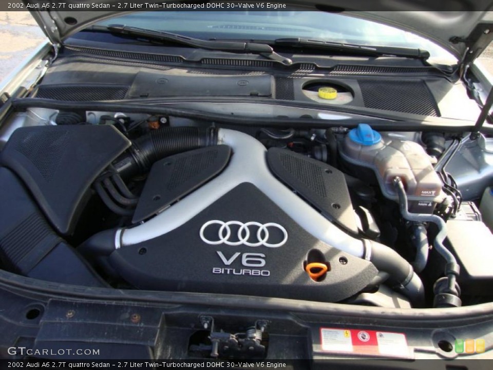 2.7 Liter Twin-Turbocharged DOHC 30-Valve V6 Engine for the 2002 Audi A6 #45299289