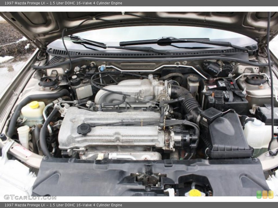 1.5 Liter DOHC 16-Valve 4 Cylinder Engine for the 1997 Mazda Protege #45302485