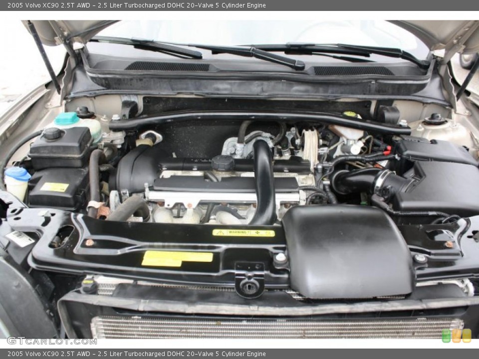 2.5 Liter Turbocharged DOHC 20-Valve 5 Cylinder Engine for the 2005 Volvo XC90 #45304301