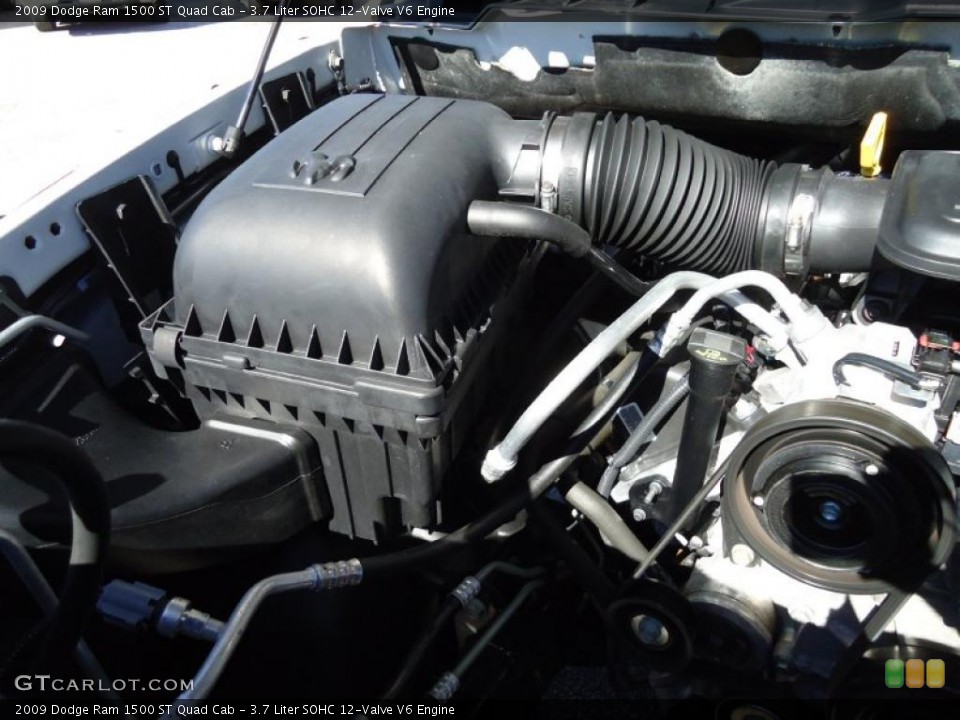 3.7 Liter SOHC 12-Valve V6 Engine for the 2009 Dodge Ram 1500 #45306241