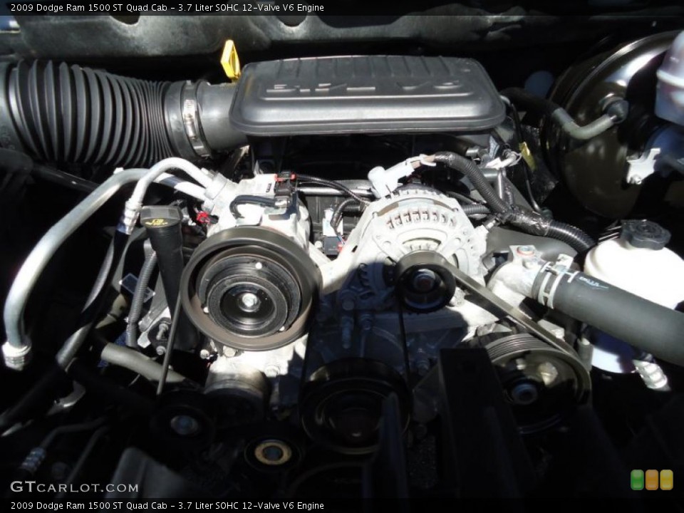 3.7 Liter SOHC 12-Valve V6 Engine for the 2009 Dodge Ram 1500 #45306261