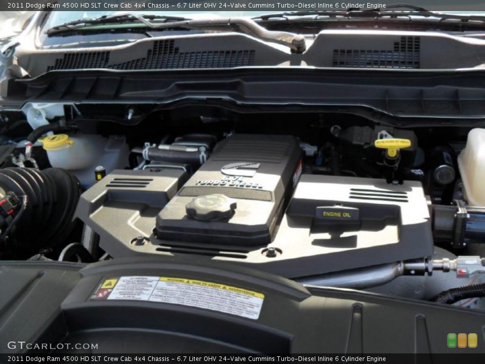 6.7 Liter OHV 24-Valve Cummins Turbo-Diesel Inline 6 Cylinder Engine for the 2011 Dodge Ram 4500 HD #45309985