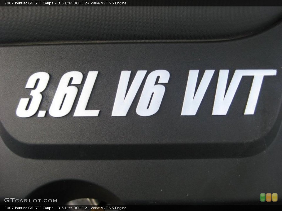 3.6 Liter DOHC 24 Valve VVT V6 Engine for the 2007 Pontiac G6 #45323736
